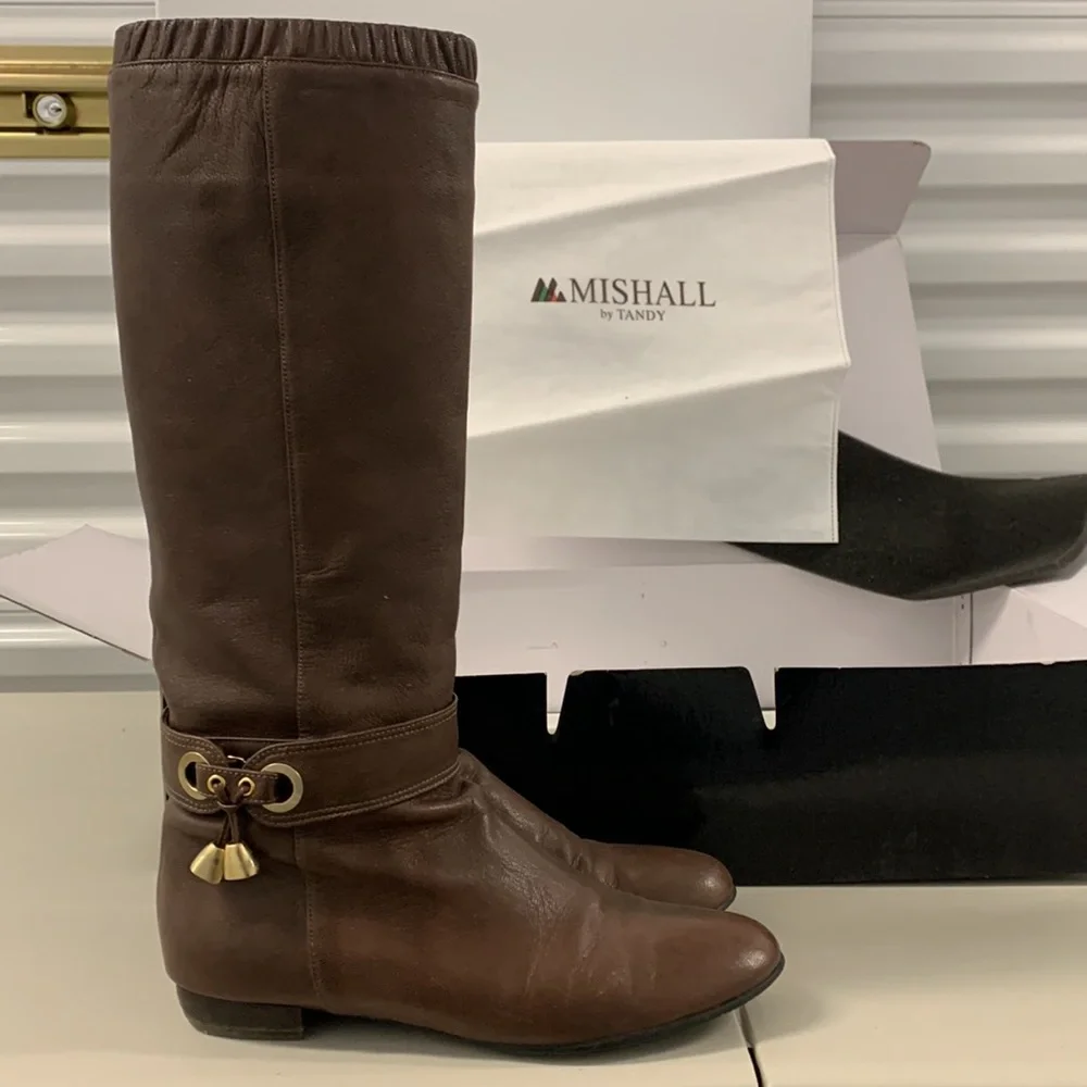 Melvin by Tandy Boots Women’s 7 Brown Leather Riding‎ Knee High Equestrian